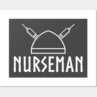 Nurseman Nordic Nurse Murse Vaccine Hero Posters and Art